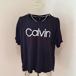 Calvin Klein Performance Womens Short Sleeve Top, Size 1X.